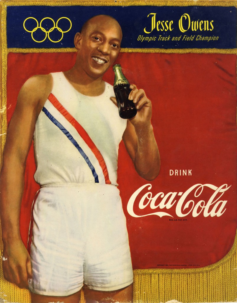Berlim 1936 - cartaz do velocista Jesse Owens, 3 medalhas de ouro naquele ano - Cópia